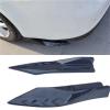 Universal Car Front Rear Bumper Strip Spoiler Diffuser Splitter Scratch Protector Carbon Fiber Winglets Side Skirt Extension(Gloss Black) view 2