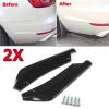 Rear Bumper Diffuser Splitter Spoiler Universal Canard Scratch Protector Winglets Side Skirt Extension Anti-Scratch Parts(Bright Black) view 2