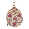 CuwrYet Pacifier Holder Case Pacifier Storage Pacifiers Organizer for Diaper Bag Portable Baby Travel Pouch 1.6 X 3 in Lightbeige Roses Hearts Leaves view 1
