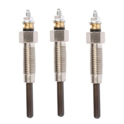Heater Glow Plugs Compatible with Mitsubishi for L3E S4L2 S3L2 3pcs 30L66-00302 12V Engine Glow Plug Relay Preheating Plug Relay