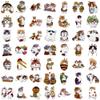 100 Pcs Cute Cat Stickers for Water Bottles, with Funny Bee Pattern Elements,Kawaii Cartoon Decal Pack, Laptop, Skateboard, DIY Crafts view 2
