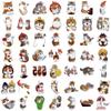 100 Pcs Cute Cat Stickers for Water Bottles, with Funny Bee Pattern Elements,Kawaii Cartoon Decal Pack, Laptop, Skateboard, DIY Crafts view 3