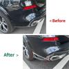 Compatible with X5 G05 M Sport 2019-2023 Rear Bumper Strip Spoiler Diffuser Splitter Scratch Protector Winglets Side Skirt Extension(Carbon Look) view 3