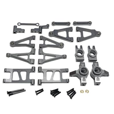 Remote Control Car Metal Upgrade Swing Arm Steering Cup Spare Parts 14301 14302 Compatible with 1 14(Titanium)
