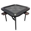 WZFPXIGWE Foldable Soft-Padded Mahjong & Card Table  10110178 cm, Quiet PU Leather Gaming Table for Poker, Domino, and Home or Club Use view 1