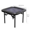 WZFPXIGWE Foldable Soft-Padded Mahjong & Card Table  10110178 cm, Quiet PU Leather Gaming Table for Poker, Domino, and Home or Club Use view 2