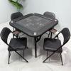 WZFPXIGWE Foldable Soft-Padded Mahjong & Card Table  10110178 cm, Quiet PU Leather Gaming Table for Poker, Domino, and Home or Club Use view 3