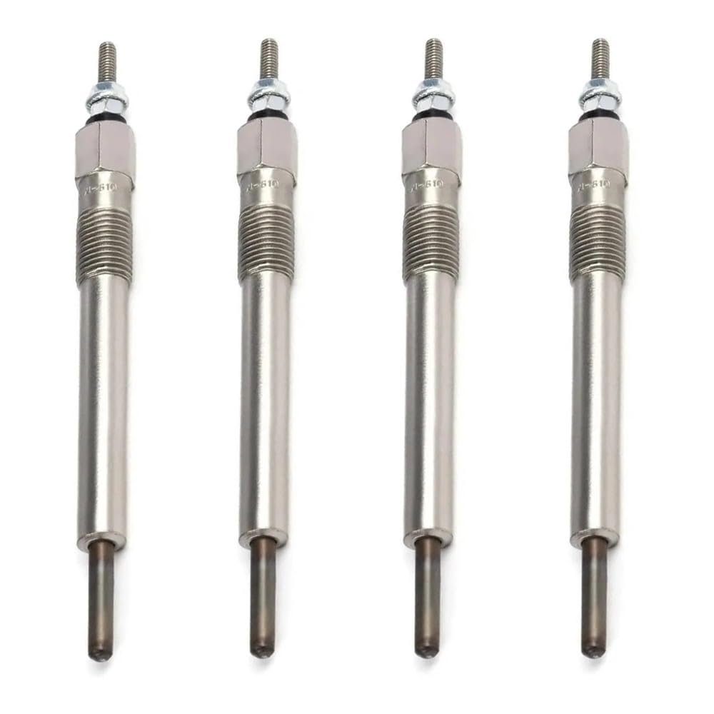 Preheat Plug Compatible with Isuzu for 4HF1 4HE NKR NPR 4.3L Engine Diesel 18-97033-761-0 4pcs Glow Plugs Excavator Accessories