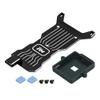 KN CNC Aluminum Electronic and Receiver Mounting Plate (Black) - Losi Micro-B view 1