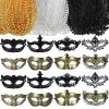 Bucherry 88 Pcs Masquerade Masks Beads Necklace Set Vintage Venetian Mask Metallic Beaded Necklace for Carnival Cosplay Prop (Plastic,Vintage Style) view 1