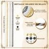 Bucherry 88 Pcs Masquerade Masks Beads Necklace Set Vintage Venetian Mask Metallic Beaded Necklace for Carnival Cosplay Prop (Plastic,Vintage Style) view 3