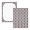 Cotton Crib Sheets for Boys or Girls Fire Truck Airplane Pattern, Soft Jersey Knit for Crib or Toddler Bed Size M view 1