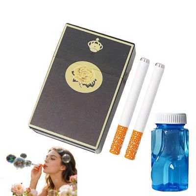 Box Bubble Toy - Funny Stress Relief Mini Blower with Liquid, Creative Bubble Maker for Relaxation, Birthday Christmas Party Gifts for Adults Men Women (D2)