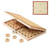 10 Inch Wooden Foldable Chinese Chess Set, Chessboard & Chess Pieces, Traditional Tabletop Xiangqi Strategy and Skill Game for Teens Adults view 1