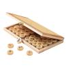 10 Inch Wooden Foldable Chinese Chess Set, Chessboard & Chess Pieces, Traditional Tabletop Xiangqi Strategy and Skill Game for Teens Adults view 2