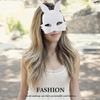 BESPORTBLE 2pcs White Pvc Half Face Rabbit Masks for Halloween Party DIY Blank Masquerade Bunny Masks with Matte Frosted Surface view 4