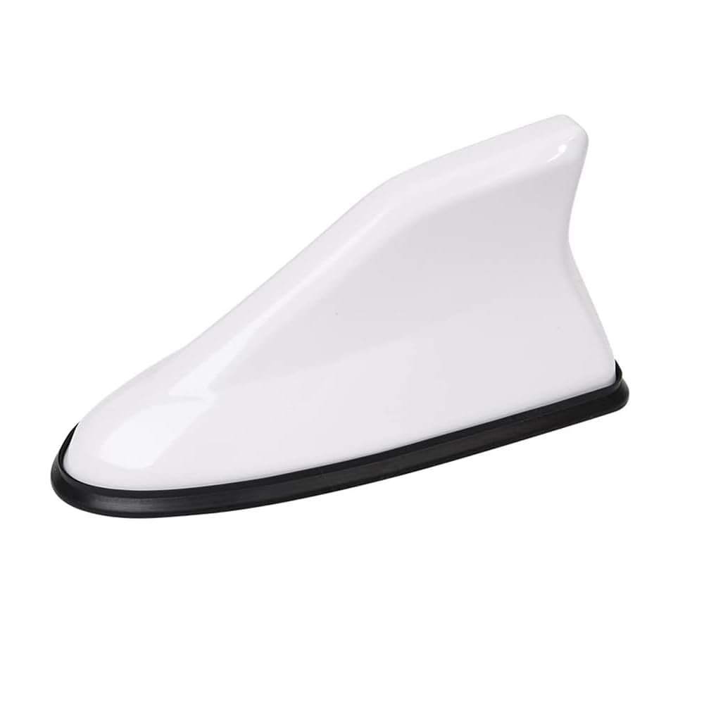 for Fiat 500 Cult 500L 500X 500E Radio Signal Car Antenna Shark Aerial with Adhesive Waterproof and Low Wind Resistance(Normal/B/White)