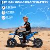 24V Kids Electric Dirt Bike, 350w Motorcycle with 10 MPH Max Speed & 12-Mile Range,Rear Wheel Suspension, Twist Grip Throttle, Rubber Tires view 3