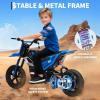 24V Kids Electric Dirt Bike, 350w Motorcycle with 10 MPH Max Speed & 12-Mile Range,Rear Wheel Suspension, Twist Grip Throttle, Rubber Tires view 4