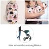 Muishi Halloween Pumpkins with Cute Ghosts Newborn Swaddle Blankets Hat Sets Soft Baby Receiving Blanket Swaddle Sack for Baby Shower Infant Boy Girl Gift view 4