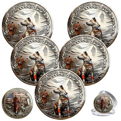 2026 Peace Mission Journey Commemorative Coin, Walking for Peace Tribute to Compassion, Mindfulness and Unity, Meaningful Gifts to Supporters, Peace Mission Road Commemorative Coin (Style D-5PCS)