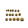 GUIFANG 0.3M Modulus Brass Metal Copper Gear 8/9/10/11/12/13/14/15/16/18 Teeth Motor Transmission Gear Fit 1mm 1.5mm 2mm Shaft(14T 1.48mm Hole) view 1