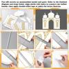 Amyhill Ramadan Eid Mosque Decorations 41 x 44.5 Inch DIY Cardboard Mosque Castle for Home Ramadan Playhouse Corner Activities for Islamic Muslim Home Decor (White Gold) view 3