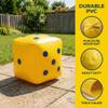 2PCS Premium 0.6m Inflatable Pool Dice - Giant Floating & Throwing Dice for Pool Parties, Backyard Games & Family Fun - Multiple Colors Available (White/Yellow/Red/Black/Blue) view 3