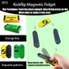 2PCS Kickflip Fidget Set for Adults,Mini Flipping Fingerboard Skateboard Fidget Slider with Storage Box Desk Toys view 2