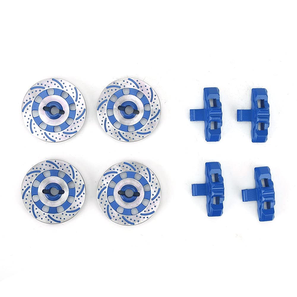 RC Brake Disc for Unlimited Desert Racer UDR 1/7, Aluminum Alloy Wheel Brake Disc with Non - Directional Surface, Lightweight Upgrade Accessory for RC Car (Blue)