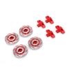 RC Brake Disc for Unlimited Desert Racer UDR 1/7, Aluminum Alloy Wheel Brake Disc with Non - Directional Surface, Lightweight Upgrade Accessory for RC Car (Red) view 2