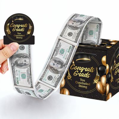 Graduation Gifts, Graduation Cash Gift Pull Box - Congrats Grad Money Holder with Pull Out Card for Boys, Girls, High School, College | Graduation Money Box | Graduation Decorations 2026, KatchOn