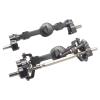 Metal Front and Rear Portal Axle Assembly Kit with 10.5mm High Ground Clearance for MN D90 MN99S FJ45 for WPL C14 C24 RC Crawler 1/12 1/16 Scale Upgrade Parts (Gray) view 1