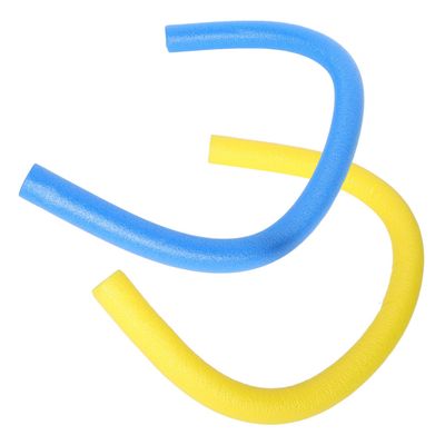 CORHAD 2pcs Large Pool Noodles Swim Water Noodles for Adults, 150cm Solid Foam Dive Sticks with Yellow and Blue Colors, Floatation for Pool Play and Swimming Training