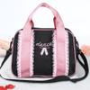 Qudinip Girls Ballet Bag, Dance Kids Handbag, Single Shoulder Sports Zipper Bag Tote (Black) view 2