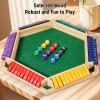 Sunisfa Wooden Dice Game, 2-6 Player Close The Box Dice Game Educational Math for Family Teachers Students, Premium Beech Wood Portable Board for Home Party Camping view 4
