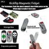 3PCS 3D Printed Kickflip Magnetic Fidget Set for Adults,Mini Flipping Fingerboard Skateboard Fidget Slider with Storage Box Desk Toys view 2