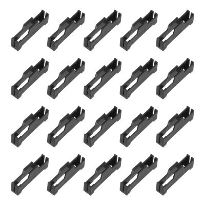MECCANIXITY 25 Pcs Servo Extension Cable Clips Lock, Servo Cable Safety Connector Lead Wire Buckle Lock for RC Car Plane Boat DIY Y Adapter Cable, Black
