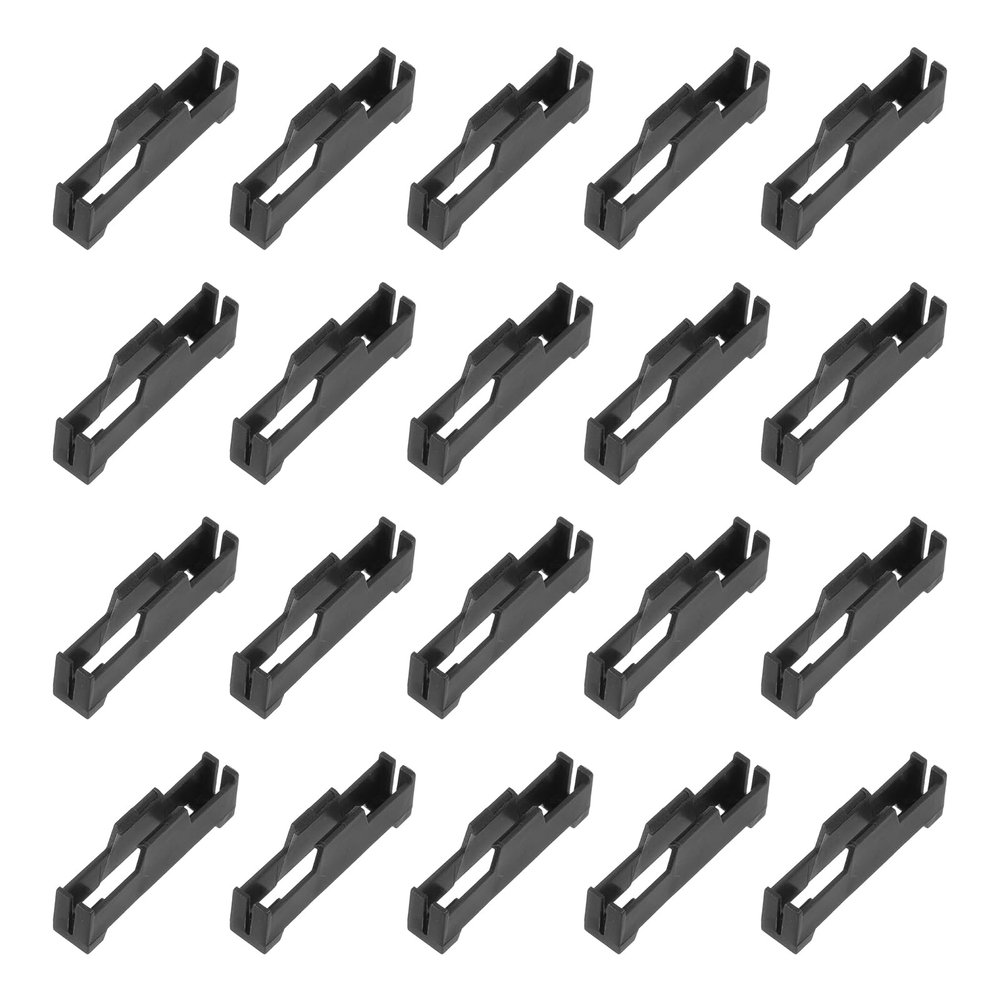 MECCANIXITY 25 Pcs Servo Extension Cable Clips Lock, Servo Cable Safety Connector Lead Wire Buckle Lock for RC Car Plane Boat DIY Y Adapter Cable, Black