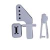 12 Sets Medium Lock On Nylon Control Horn and Clevis 21mm Set Rudder Servo Ailerons Elevators Compatible with RC Fixed Wing Airplane view 2