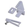 12 Sets Medium Lock On Nylon Control Horn and Clevis 21mm Set Rudder Servo Ailerons Elevators Compatible with RC Fixed Wing Airplane view 4