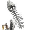 Dinosaur Skeleton Plush Costume, Wearable Dinosaur Skeleton Spinosaurus Plush Dino Outfit, 3D Skull Headpiece (29.5in) view 1
