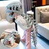Dinosaur Skeleton Plush Costume, Wearable Dinosaur Skeleton Spinosaurus Plush Dino Outfit, 3D Skull Headpiece (29.5in) view 3