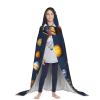 QAZWZML Solar System Planets Printed Large hooded cape, cosplay costume, perfect for fancy dress and holiday parties view 4