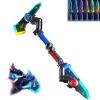 1/2pcs Interstellar Spark Battle Blade Dual Mode LED Light Blade, 7 Color Change Dual Axe Blade, One Button Switching, Combine Design, Mist Effect, USB Rechargeable (Blue+Red) view 1