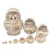 Handcrafts Cultural Art Russian Dolls Wooden Nesting Doll Stacking Toy Pen Holder for Adult Collectors and Enthusiasts Matryoshka Dolls view 1