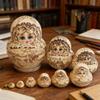 Handcrafts Cultural Art Russian Dolls Wooden Nesting Doll Stacking Toy Pen Holder for Adult Collectors and Enthusiasts Matryoshka Dolls view 2