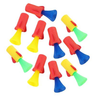 HYLQGMI 10x Spring Launchers Bouncy Toys Popper Toys for Boys and Girls EVA