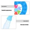 GARVALON 2pcs Pinwheel Bubble Wands Set for Cartoon Heart-Shaped Pink and Blue Bubble Blowers Outdoor Giant Bath Maker for Boys and Playtime view 3