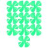 10 Pieces 40mm 4 Blade Propeller Compatible with 2mm Motor Shaft, Red Plastic Propeller Set for DIY Model Construction and Remote Control Toy Car Assembly (Green) view 1